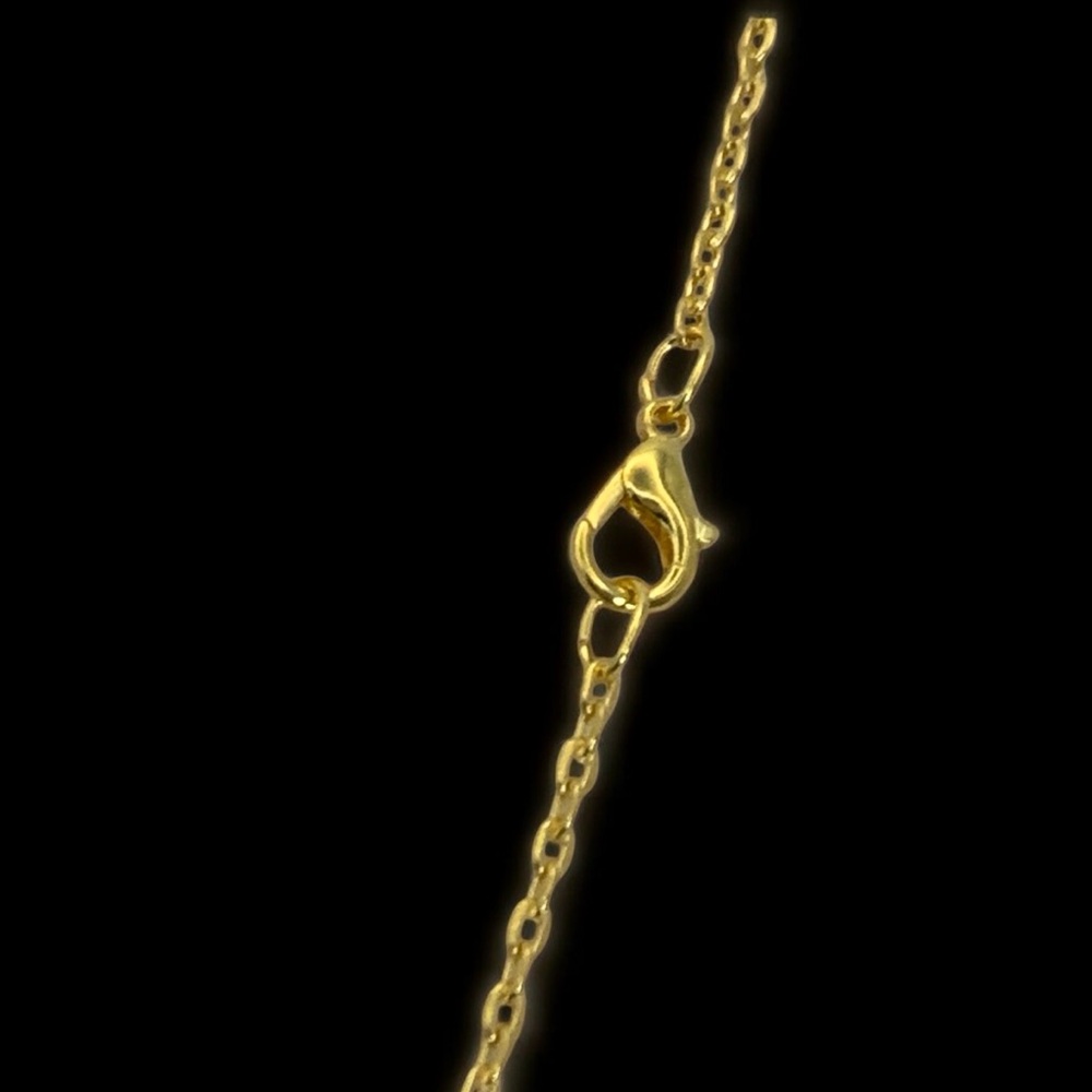 Heart Red & Clear Crystal & Gold Plated Necklace Hearts, Love, & Valentine - Picture 5 of 5